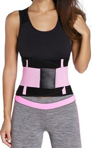 YG1063 Pink Sweat Band Waist Training Belt
